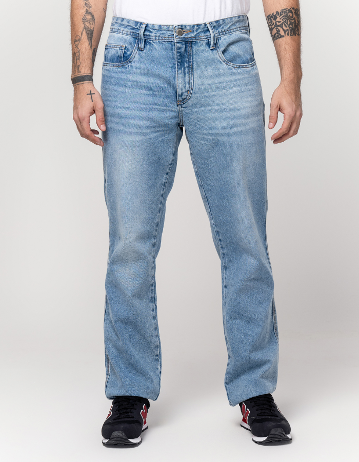 CALÇA JEANS RETA