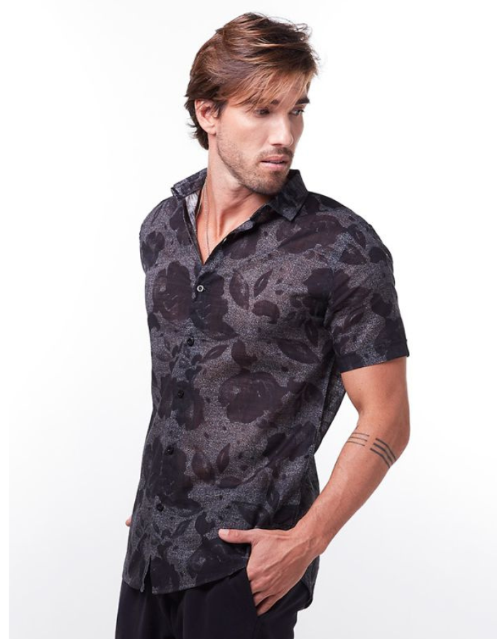 CAMISA DIF M/C FLORAL ABSTRATRO