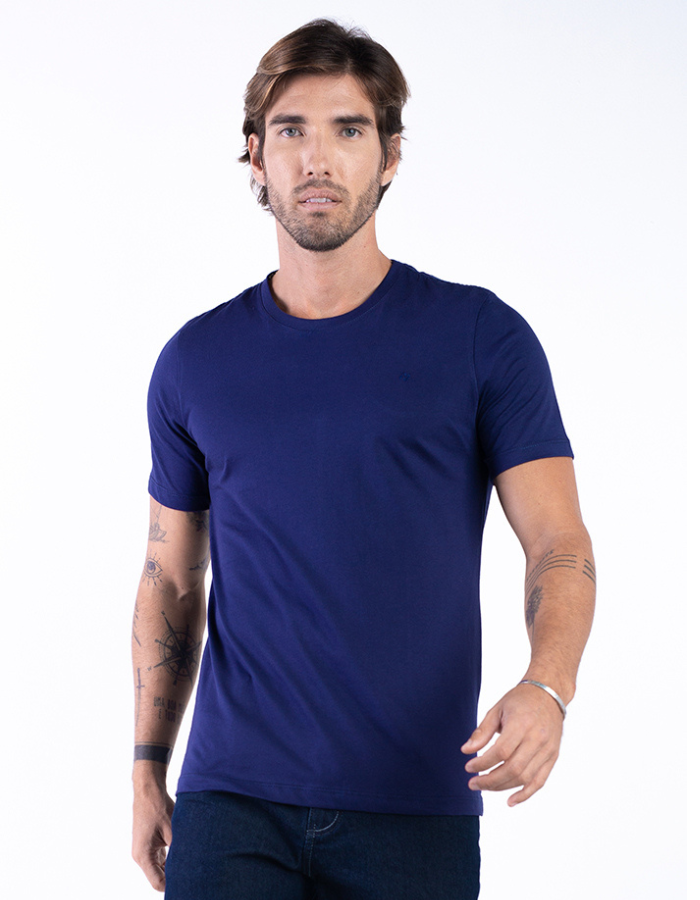 T-SHIRT BASIC COM BORDADO