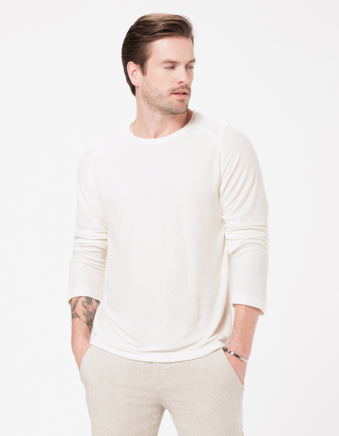 CAMISETA MANGA LONGA TEXTURIZADA