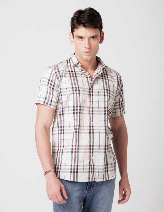 CAMISA MANGA CURTA XADREZ LIA