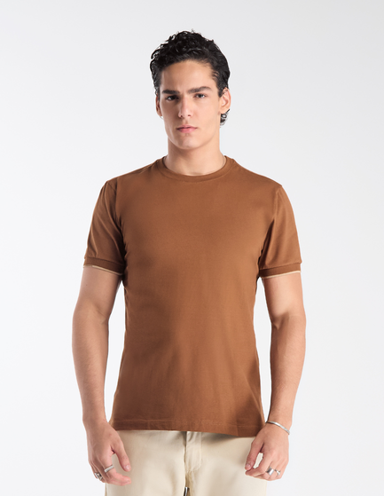 CAMISETA MANGA CURTA LISA COTTON BÁSICA