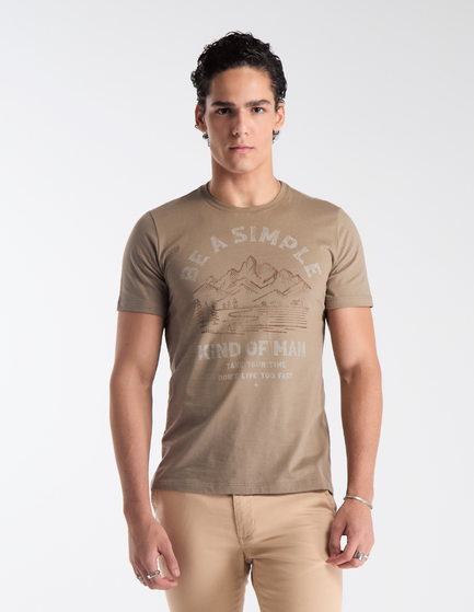CAMISETA MANGA CURTA ESTAMPADA ESSENCE