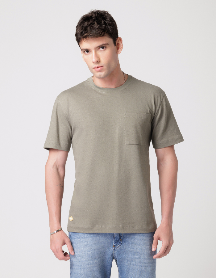CAMISETA REGULAR LISA CREPE