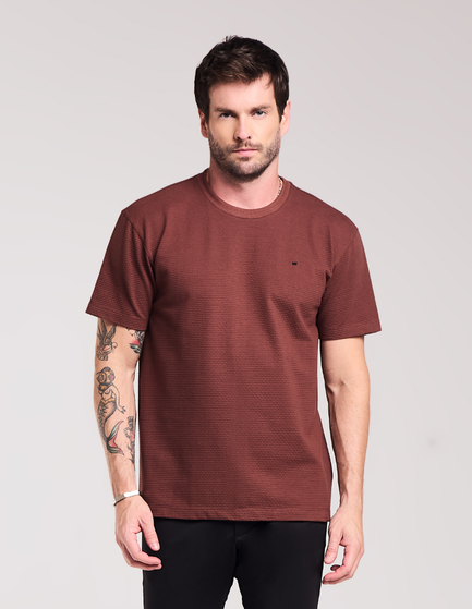 CAMISETA MANGA CURTA TEXTURIZADA BRYON