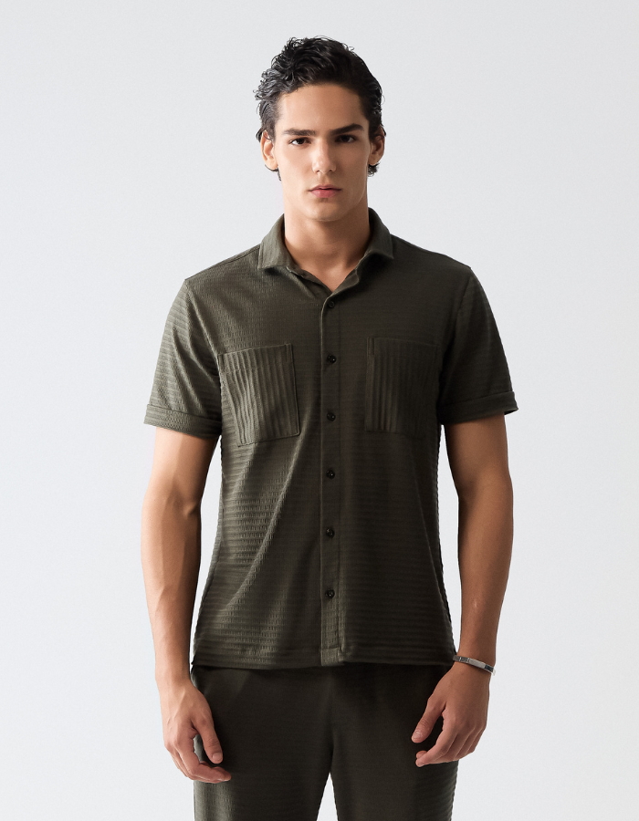 CAMISA MANGA CURTA MALHA LE PORTIER