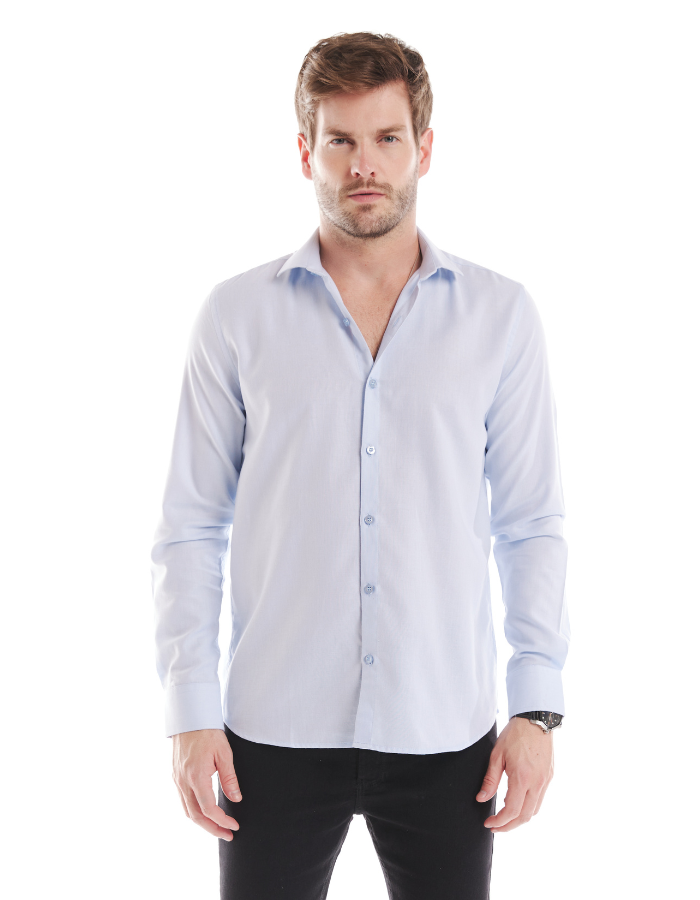 CAMISA DIF M/L  COM BORDADO