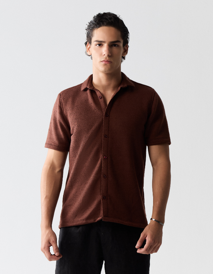 CAMISA MANGA CURTA TRICOT NATIVE
