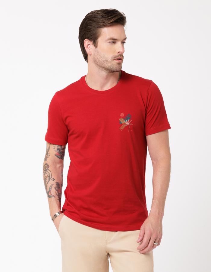 CAMISETA MANGA CURTA ESTAMPADA ESSENCE