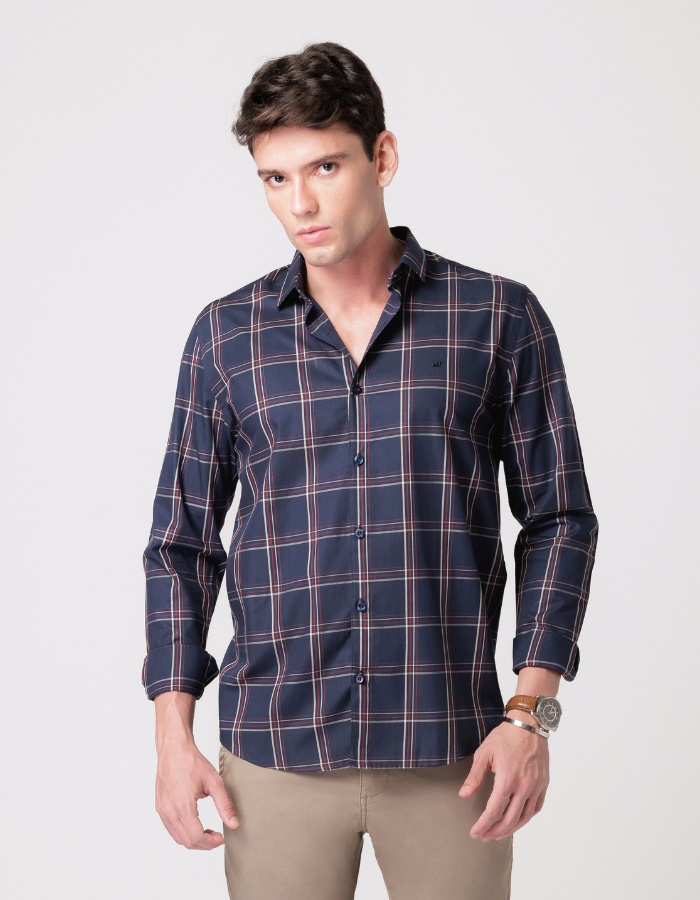 CAMISA MANGA LONGA XADREZ LIA