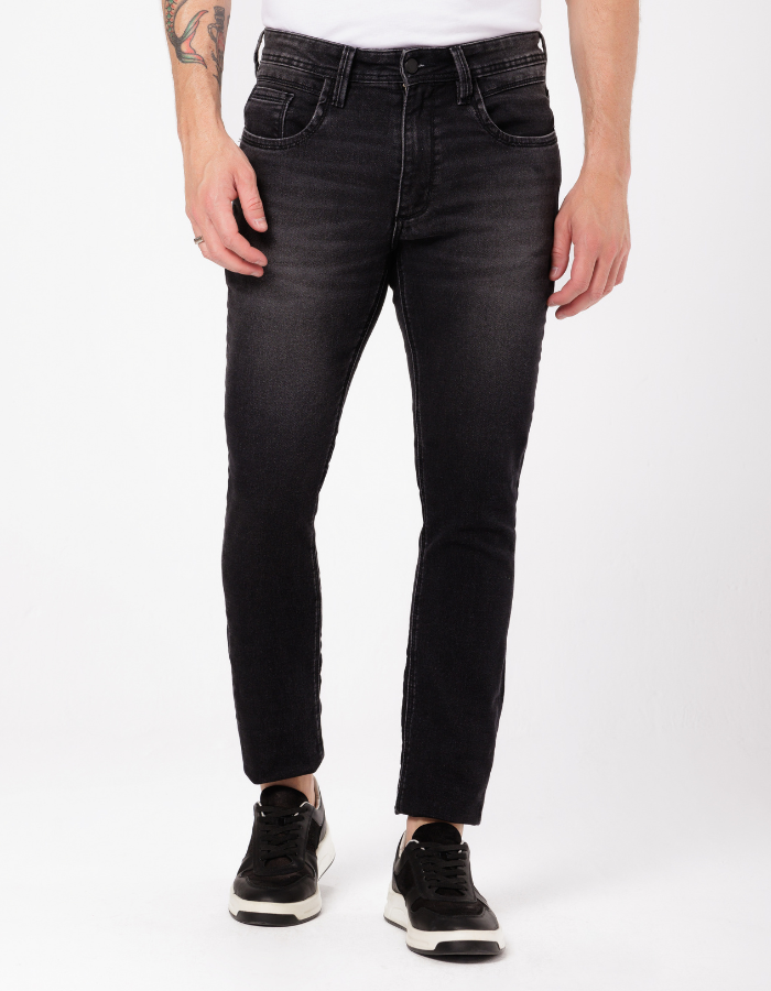 CALÇA JEANS SLIM BLACK