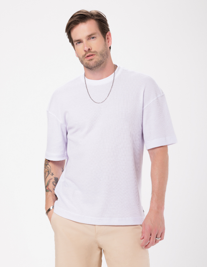 CAMISETA OVERSIZED TEXTURIZADA