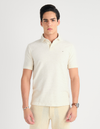 POLO MANGA CURTA TEXTURIZADA BONE