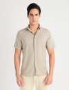 CAMISA MANGA CURTA LISA LINEN I