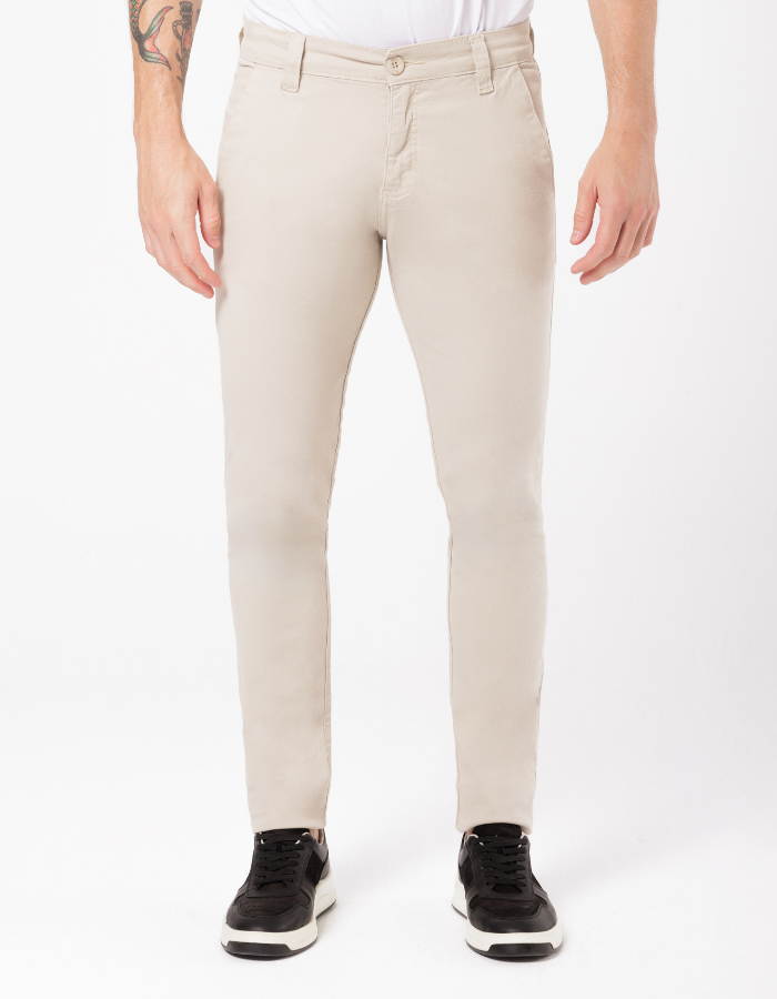 CALÇA SARJA CROPPED