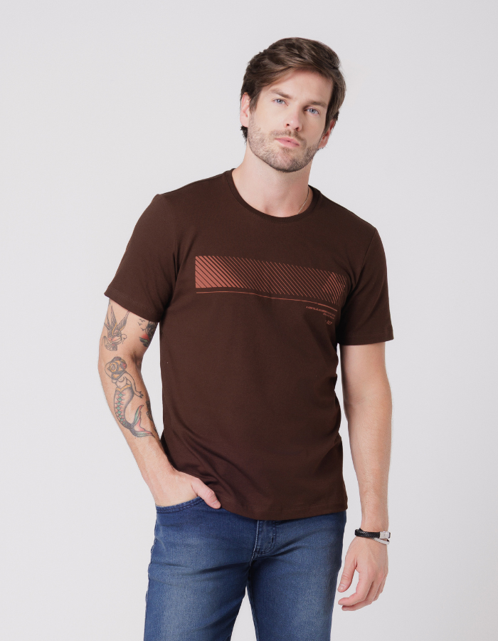 CAMISETA MANGA CURTA ESTAMPADA ESSENCE