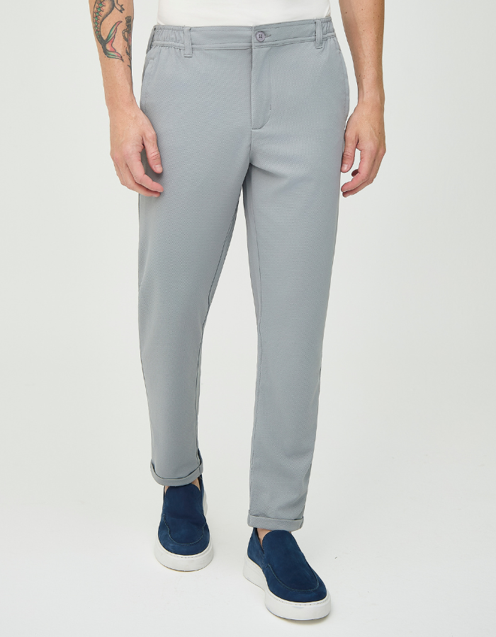 CALÇA DE MALHA ALFAIATARIA CÓS ELASTICO