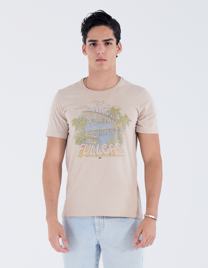 CAMISETA MANGA CURTA ESTAMPADA ESSENCE