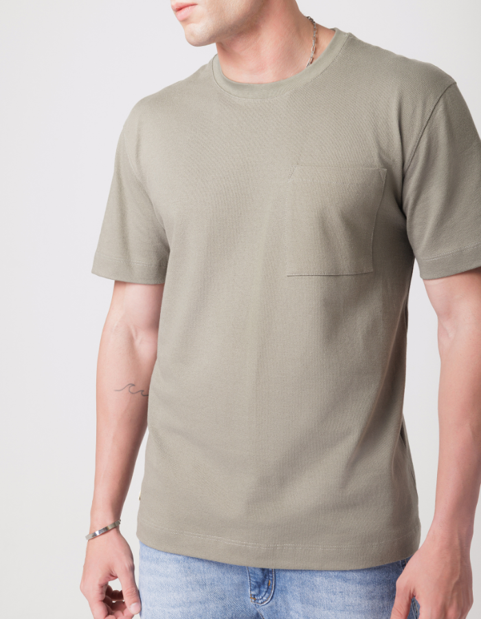 CAMISETA REGULAR LISA CREPE