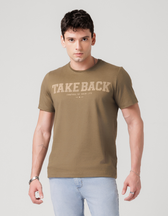 CAMISETA MANGA CURTA ESTAMPADA ESSENCE