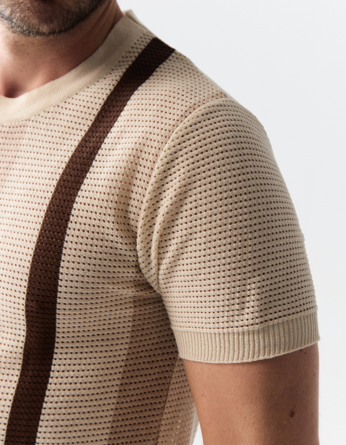 CAMISETA MANGA CURTA TRICOT