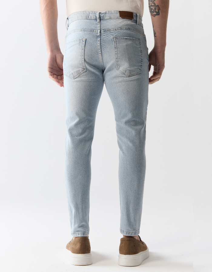 CALÇA JEANS CROPPED UP I