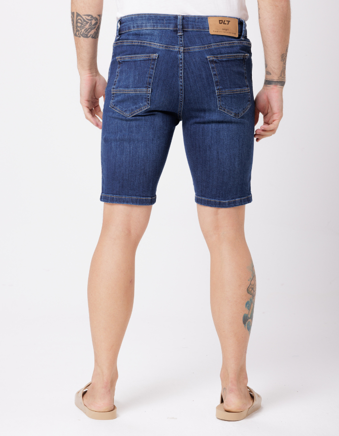 BERMUDA JEANS COM ELASTANO