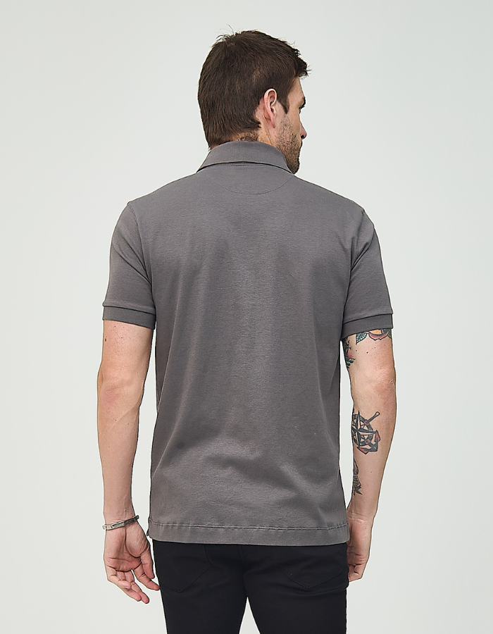 POLO MANGA CURTA LISA GOLD II