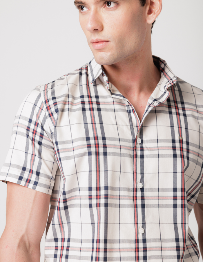 CAMISA MANGA CURTA XADREZ LIA