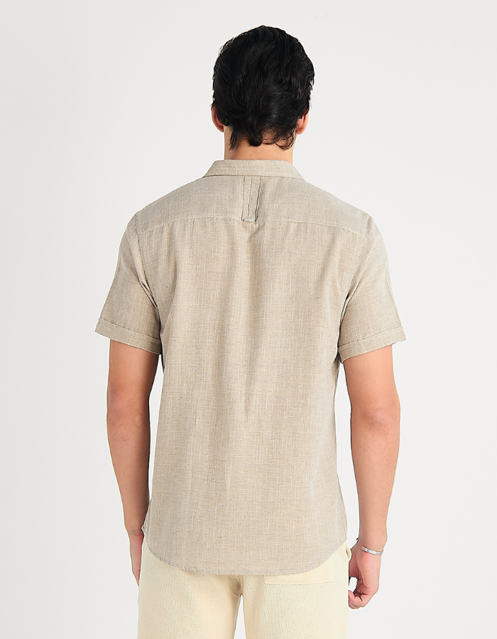 CAMISA MANGA CURTA LISA LINEN I