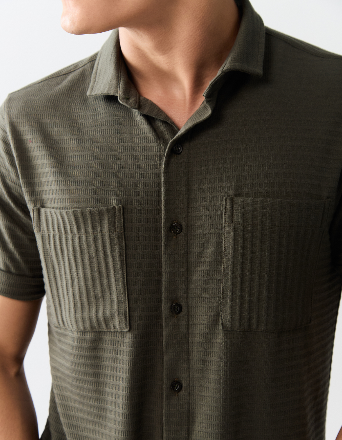 CAMISA MANGA CURTA MALHA LE PORTIER