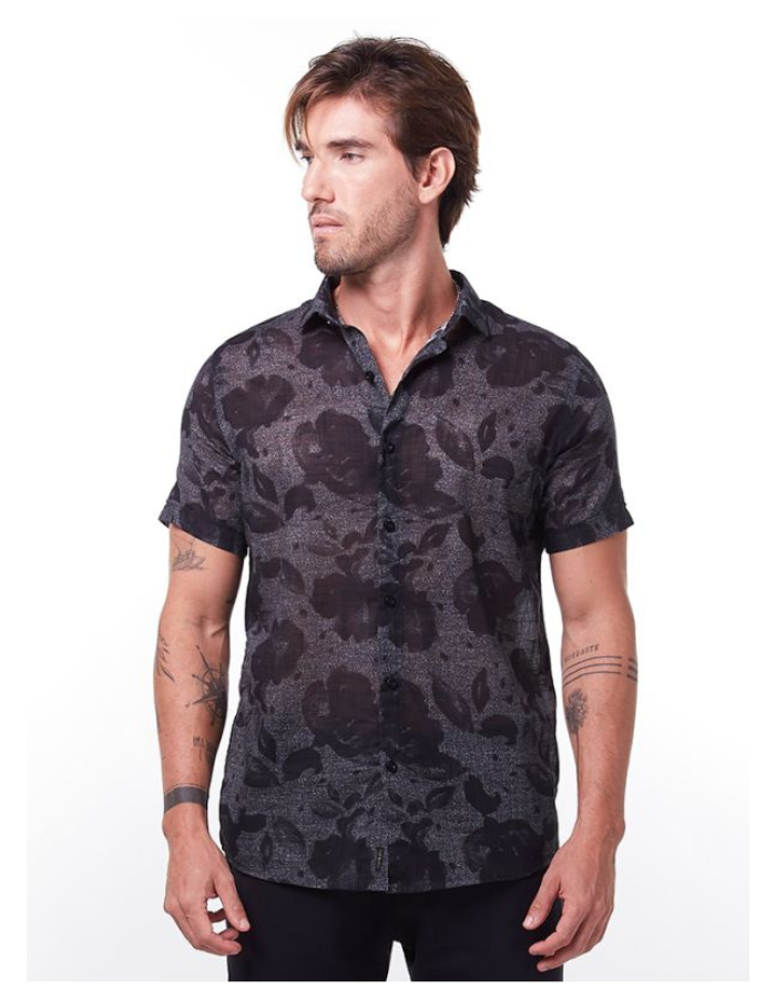 CAMISA DIF M/C FLORAL ABSTRATRO