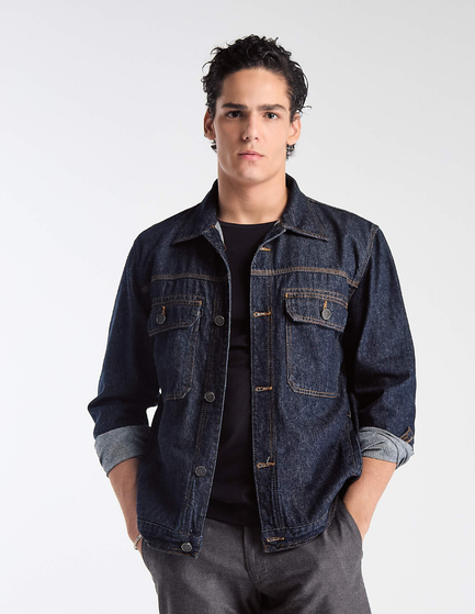 JAQUETA JEANS RELAXED FRANK GALAXI