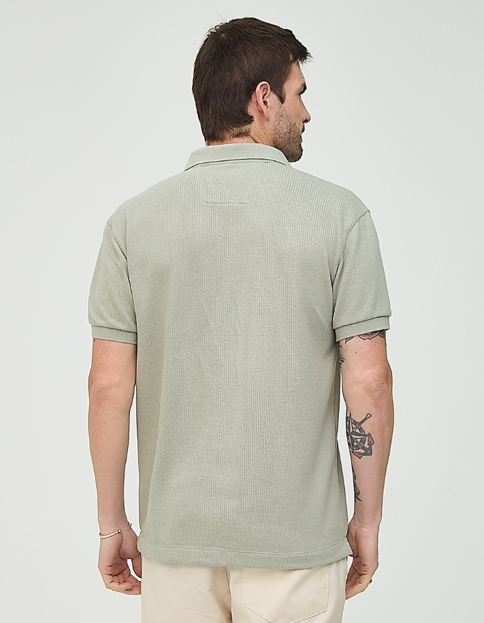 POLO MANGA CURTA GOLA V