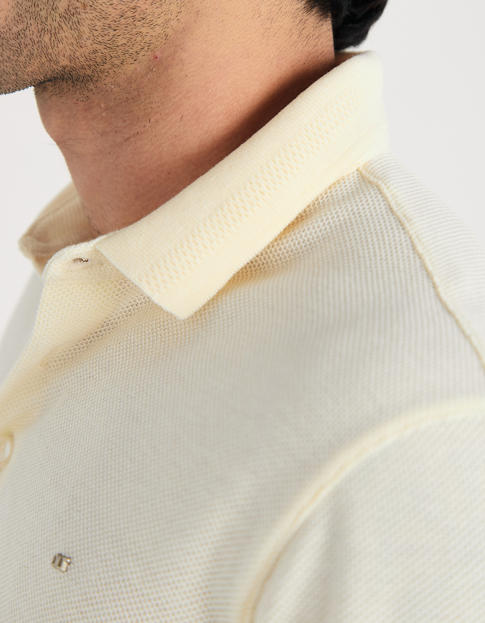 POLO MANGA CURTA TEXTURIZADA SCOOPY