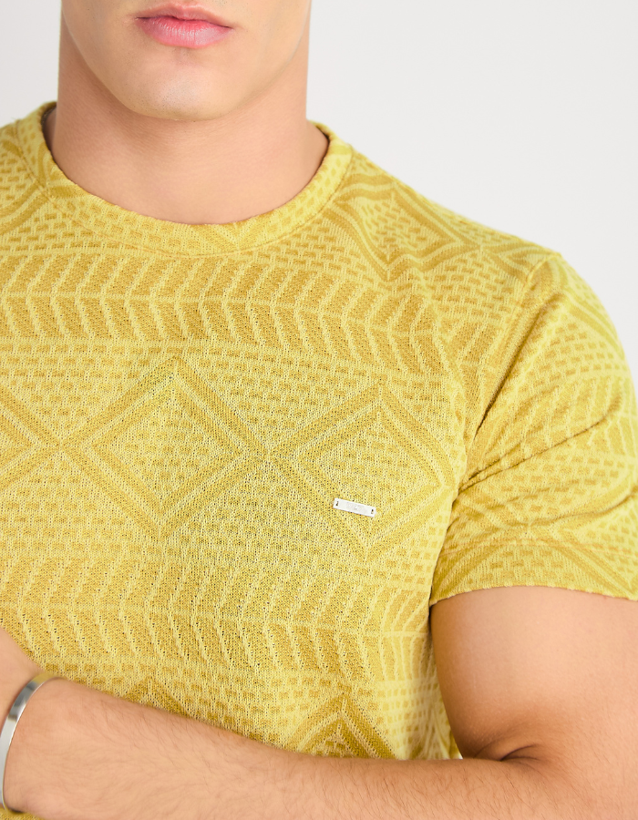 CAMISETA MANGA CURTA TRICO TEXAS