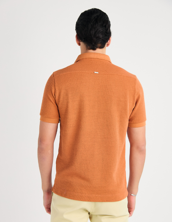 CAMISA MANGA CURTA MALHA TEXTURIZADA HERITAGE