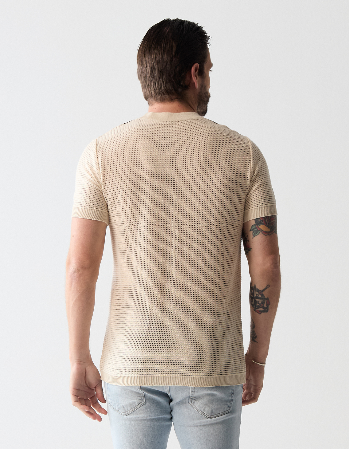 CAMISETA MANGA CURTA TRICOT