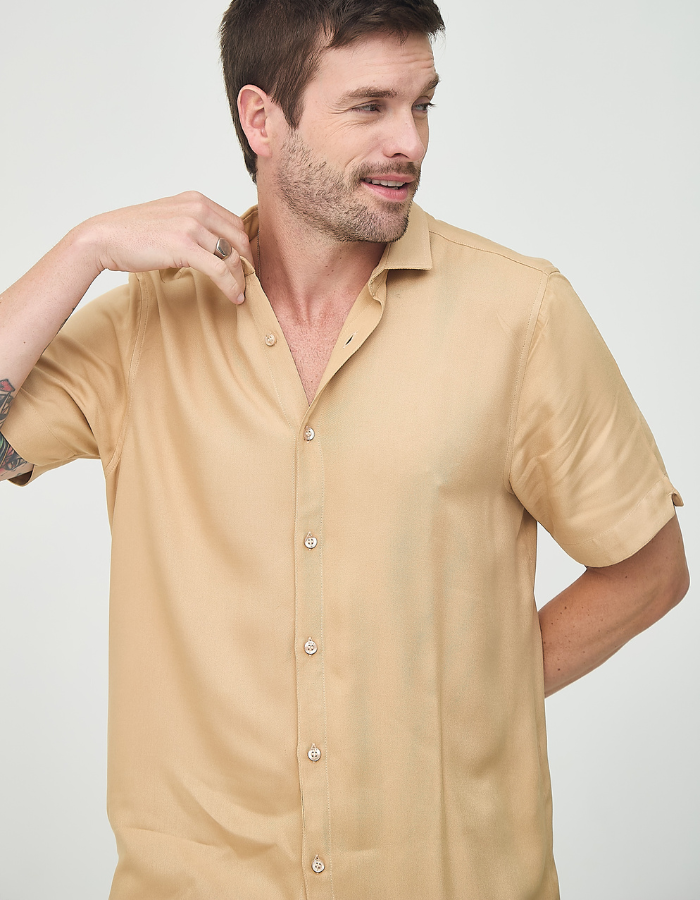 CAMISA MANGA CURTA LISA RAYON II