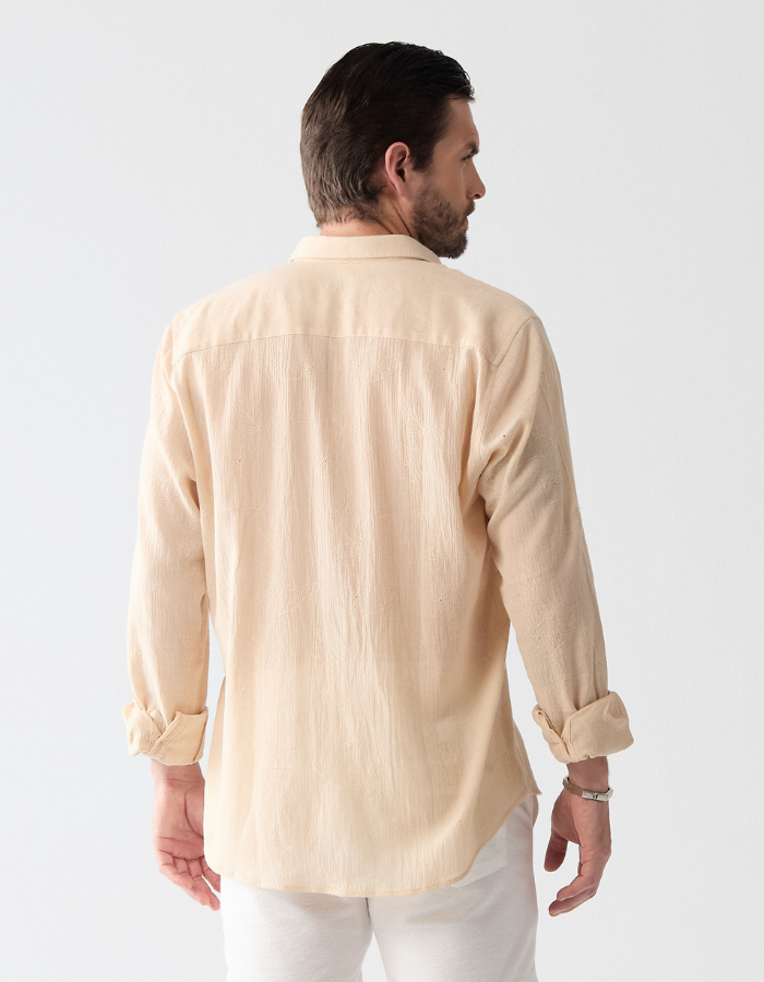 CAMISA MANGA LONGA BORDADO GAZE
