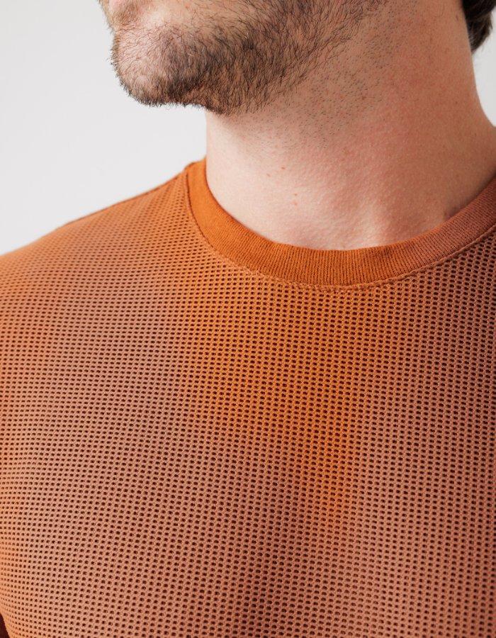 CAMISETA MANGA CURTA TEXTURIZADO