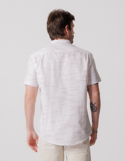 CAMISA MANGA CURTA GOLA PADRE TEXTURIZADA