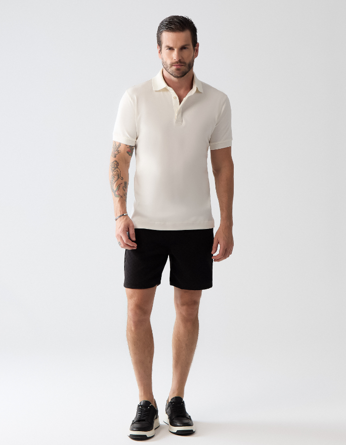 BERMUDA ALFAIATARIA LISO JACQUARD I