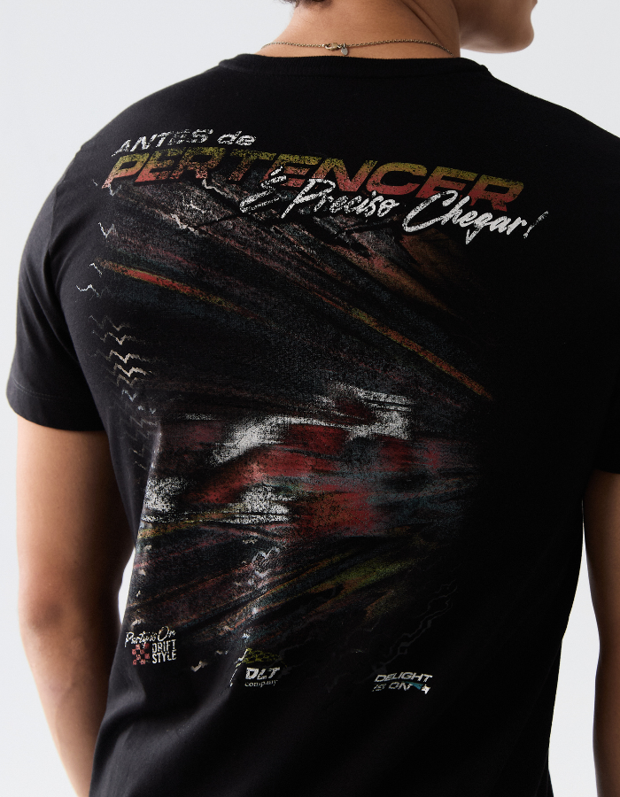 CAMISETA MANGA CURTA ESTAMPADA ESSENCE