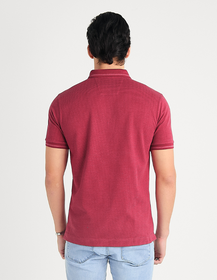 POLO MANGA CURTA TEXTURIZADA TESS