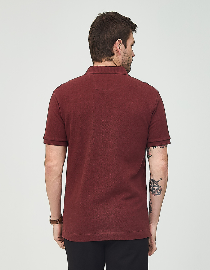 POLO MANGA CURTA TEXTURIZADA STROLL