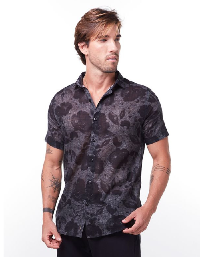 CAMISA DIF M/C FLORAL ABSTRATRO