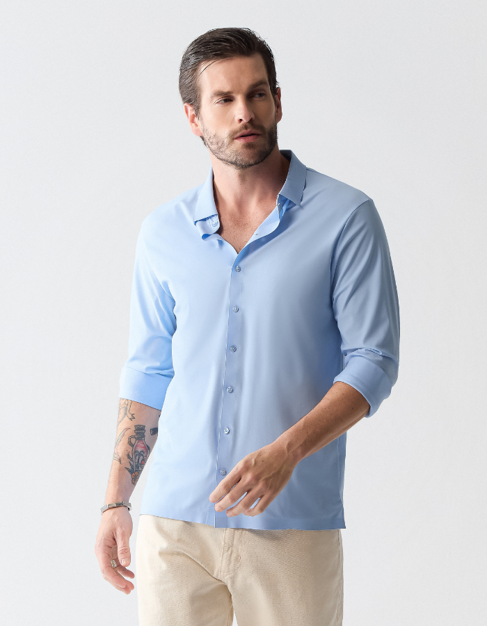 CAMISA MANGA LONGA DE MALHA