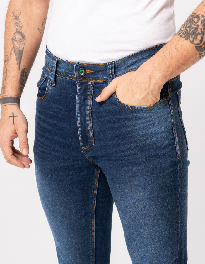 CALÇA JEANS CROPPED