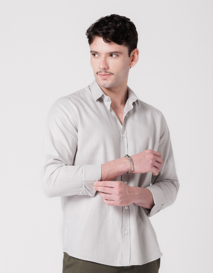 CAMISA MANGA LONGA LISA LIDEU I